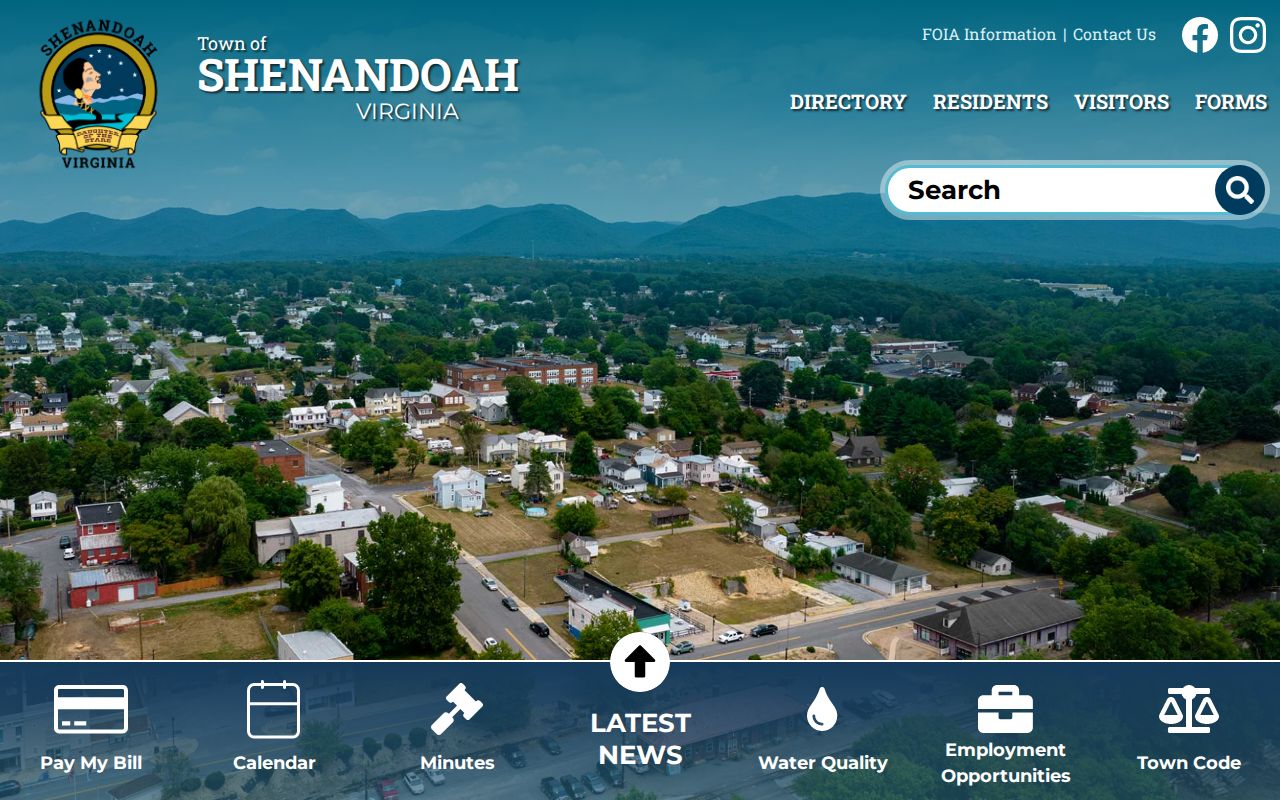 Official Town of Shenandoah government homepage
