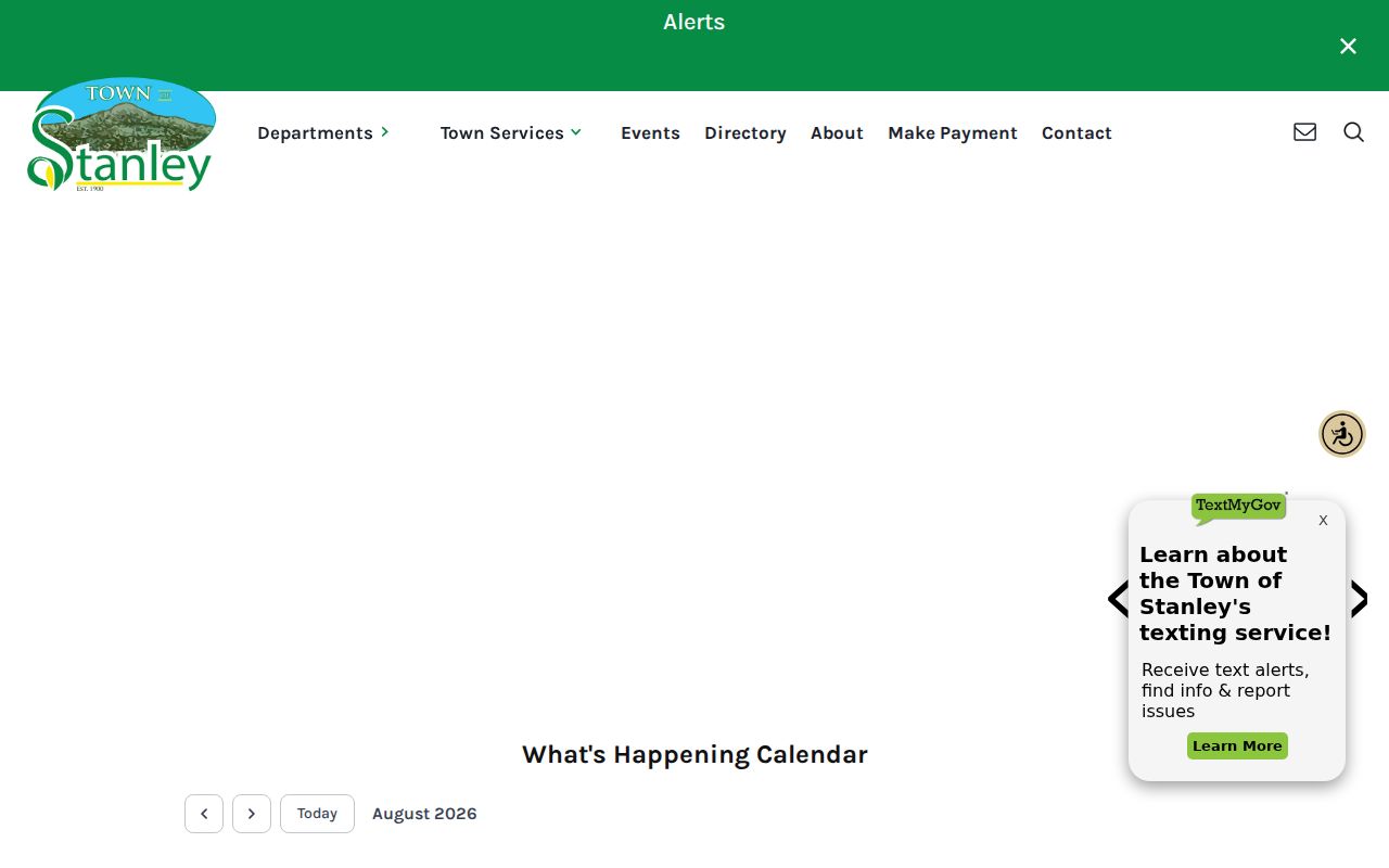 Official Town of Stanley government homepage